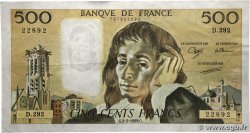 500 Francs PASCAL FRANCE 1989 F.71.40