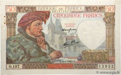 50 Francs JACQUES CŒUR FRANCE 1942 F.19.18