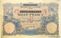 1000 Francs sur 100 Francs TUNISIA 1892 P.31 VF+