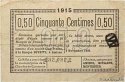 50 Centimes FRANCE regionalism and various Amiens 1920 JP.007.49 F