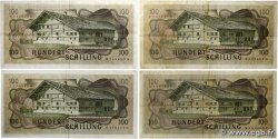 100 Schilling Lot AUTRICHE  1969 P.146 TB+