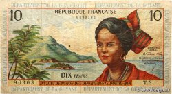 10 Nouveaux Francs FRENCH ANTILLES 1962 P.08a G
