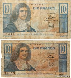 10 Francs Colbert IE Lot AFRIQUE ÉQUATORIALE FRANÇAISE 1957 A.138a G
