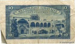 10 Piastres LIBAN  1950 P.047 B+