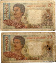 20 Francs Lot TAHITI  1951 P.21b G