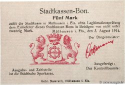 5 Mark ALLEMAGNE Mulhouse 1914 JP.68-269