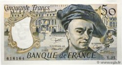 50 Francs QUENTIN DE LA TOUR FRANCE  1981 F.67.07