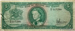 5 Dollars TRINIDAD et TOBAGO  1964 P.27c