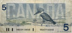 5 Dollars CANADA  1986 P.095e TB