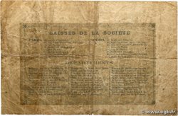 1 Franc Société Générale FRANCE régionalisme et divers Paris 1871 JER.75.02A B+