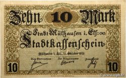 10 Mark ALLEMAGNE Mulhouse 1918 P.-