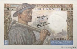 10 Francs MINEUR FRANCE  1942 F.08.06