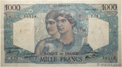1000 Francs MINERVE ET HERCULE FRANCE  1945 F.41.06