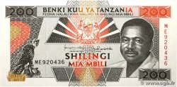 200 Shilingi TANZANIE  1993 P.025a
