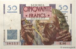 50 Francs LE VERRIER FRANCE  1947 F.20.09