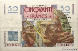 50 Francs LE VERRIER FRANCE  1949 F.20.11