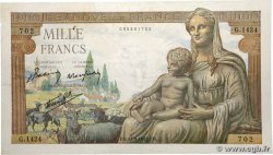 1000 Francs DÉESSE DÉMÉTER FRANCE  1942 F.40.07