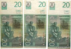 20 Dinara Lot YUGOSLAVIA  2000 P.154a F