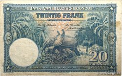 20 Francs CONGO BELGE  1946 P.15E B+