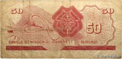 50 Francs RWANDA BURUNDI  1960 P.04a B