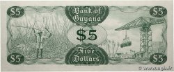 5 Dollars GUYANA  1969 P.22e NEUF