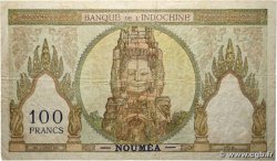 100 Francs NOUVELLE CALÉDONIE  1953 P.42e B+