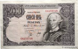 5000 Pesetas ESPAGNE  1976 P.155