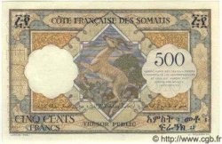 500 Francs Spécimen DJIBOUTI  1952 P.27s NEUF