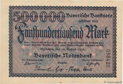 500000 Mark DEUTSCHLAND Munich 1923 PS.0930 VZ