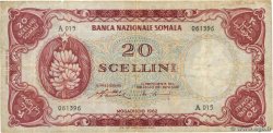 20 Scellini SOMALIA  1962 P.03a MB