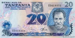 20 Shilingi TANZANIA  1978 P.07b FDC