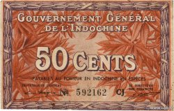 50 Cents INDOCINA FRANCESE  1939 P.087d