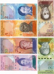 2, 5, 10, 20, 50, 100 Bolivares Lot VENEZUELA 2007 P.088a au P.093a NEUF