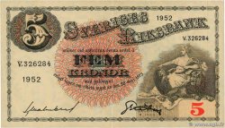 5 Kronor SUÈDE 1952 P.33ai SPL