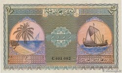 2 Rupees MALDIVES 1960 P.03b pr.NEUF