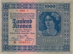 1000 Kronen AUTRICHE 1922 P.078