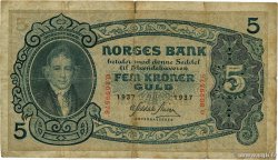 5 Kroner NORVÈGE  1937 P.07c