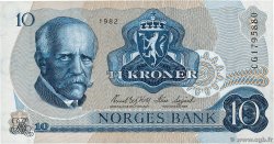 10 Kroner NORVÈGE  1982 P.36c