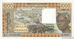 1000 Francs ÉTATS DE L AFRIQUE DE L OUEST  1981 P.107Ab