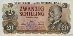 20 Schilling AUTRICHE 1956 P.136a SPL+
