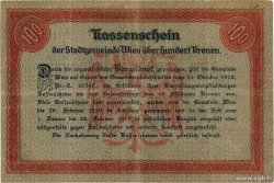 100 Kronen AUTRICHE Vienne 1918 -- TTB