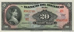 20 Pesos MEXIQUE  1967 P.054m