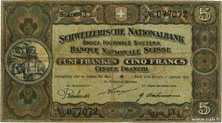 5 Francs SUISSE 1921 P.11e