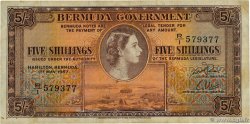 5 Shillings BERMUDAS  1957 P.18b