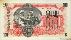 100 Won COREA DEL NORTE  1947 P.11b