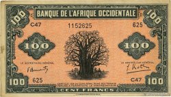 100 Francs AFRIQUE OCCIDENTALE FRANÇAISE (1895-1958) 1942 P.31a TTB