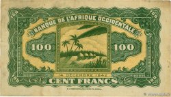 100 Francs AFRIQUE OCCIDENTALE FRANÇAISE (1895-1958) 1942 P.31a TTB