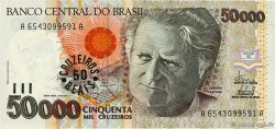 50 Cruzeiros Reais sur 50000 Cruzeiros BRASIL 1993 P.237 FDC