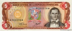 5 Pesos Oro Spécimen RÉPUBLIQUE DOMINICAINE 1978 P.118as NEUF