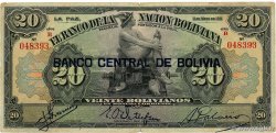 20 Bolivianos BOLIVIA  1929 P.115